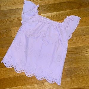 DIVA Eyelet Top with Cap Sleeves EUC Size M